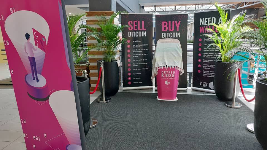 В Намибии установили первый криптомат под названием Crypto Kiosk 0